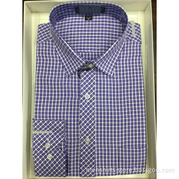 Yarn Dyed Plaid Business Shirt